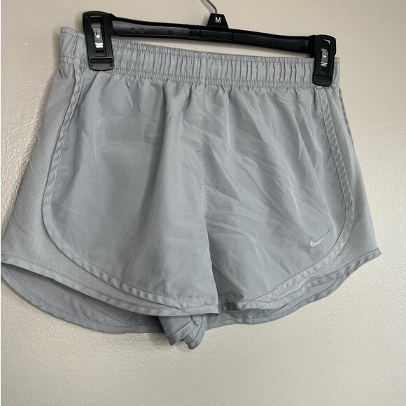 Nike Light Gray Light Weight Dri Fit Running Shorts Womens Size Small - Picture 1 of 5